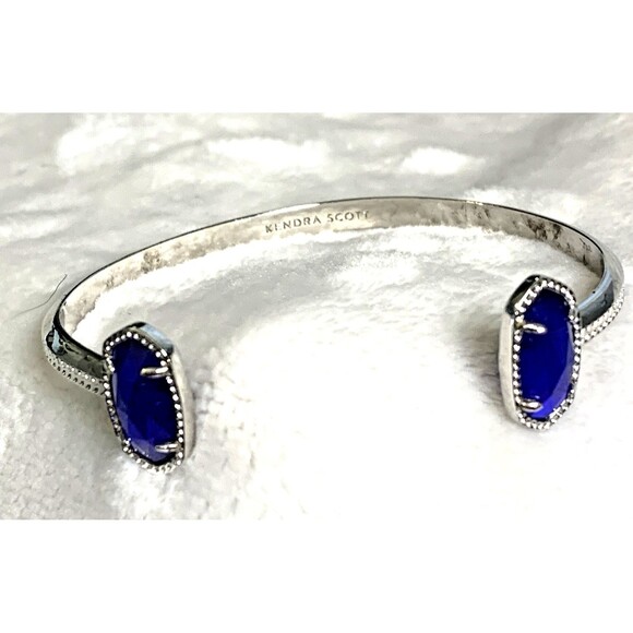 Kendra Scott Elton Adjustable Cuff Bracelet Blue - Picture 1 of 10